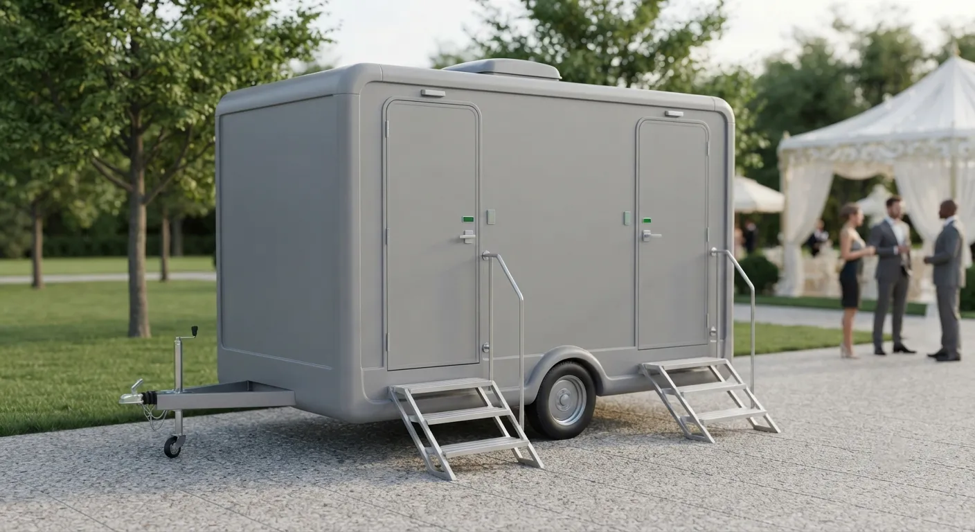 2 Stall Restroom Trailer in Plano, TX