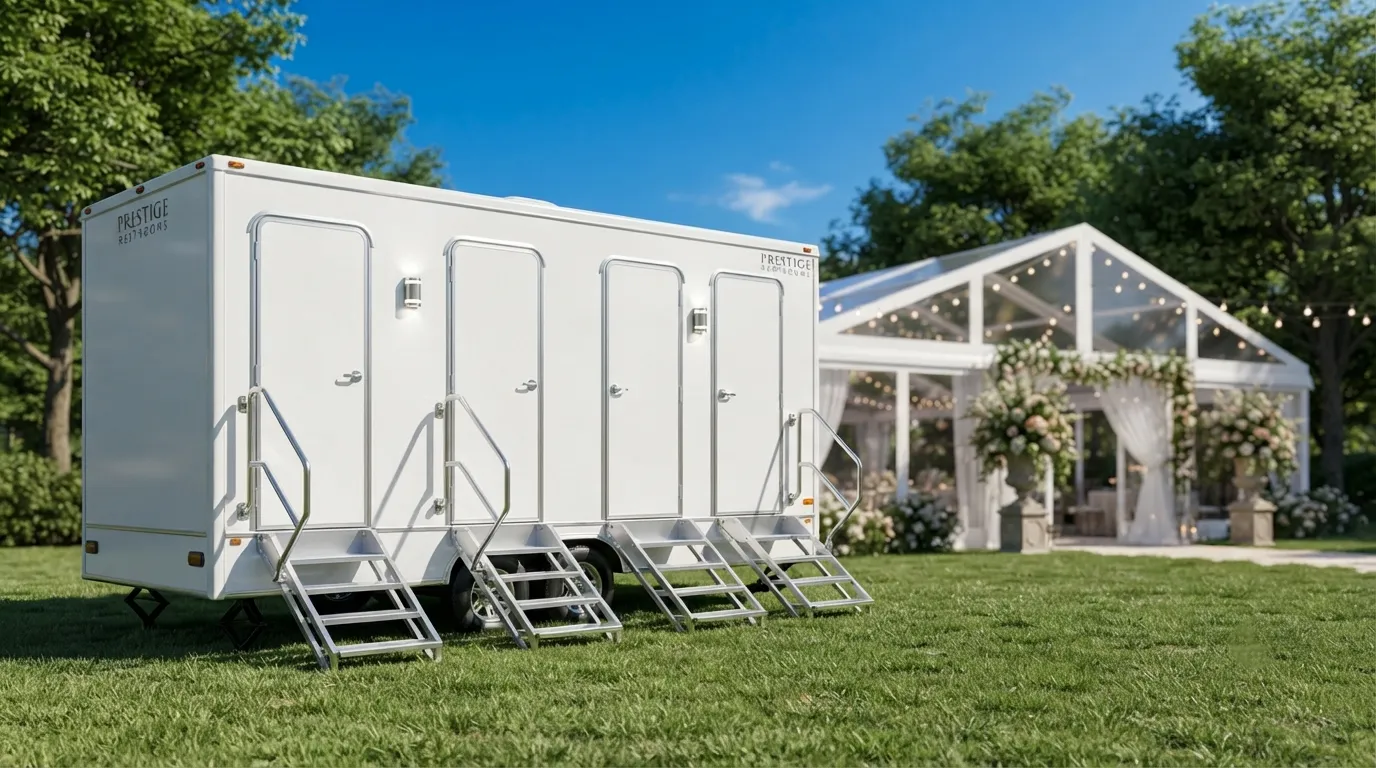 4 Stall Restroom Trailer in Plano, TX